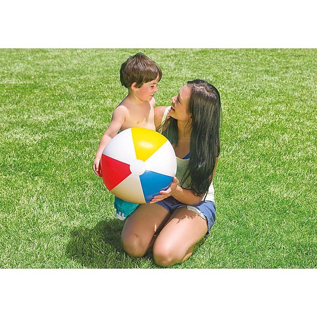 Intex - 59020EP - Multicolored Vinyl Inflatable Glossy Panel Beach Ball