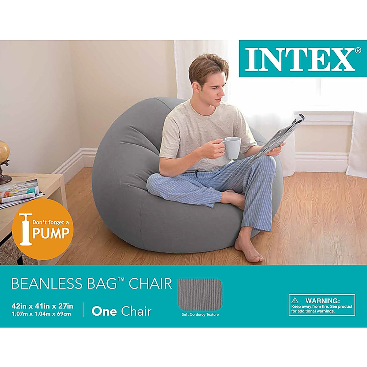 Intex - 68579EP - Beanless Air Chair Twin