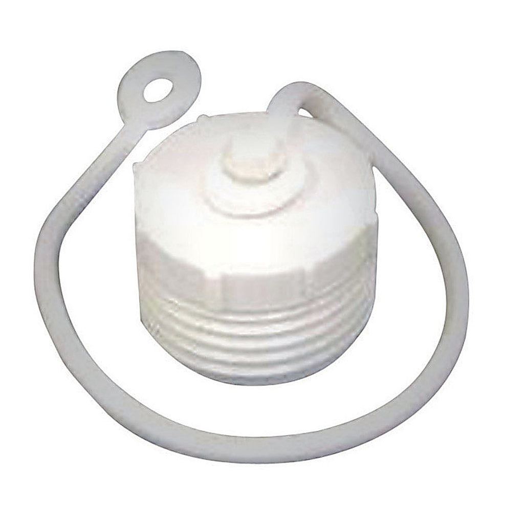 US Hardware - RV-460C - Male Hose Plug With Lanyard - 1/Pack