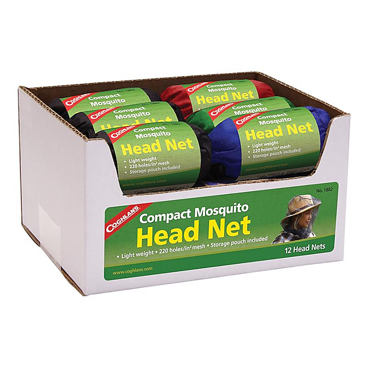 Coghlan's - 1882 - Black Mosquito Head Net 43.3 in. H x 19.7 in. W x 7.9 in. L - 1/Pack