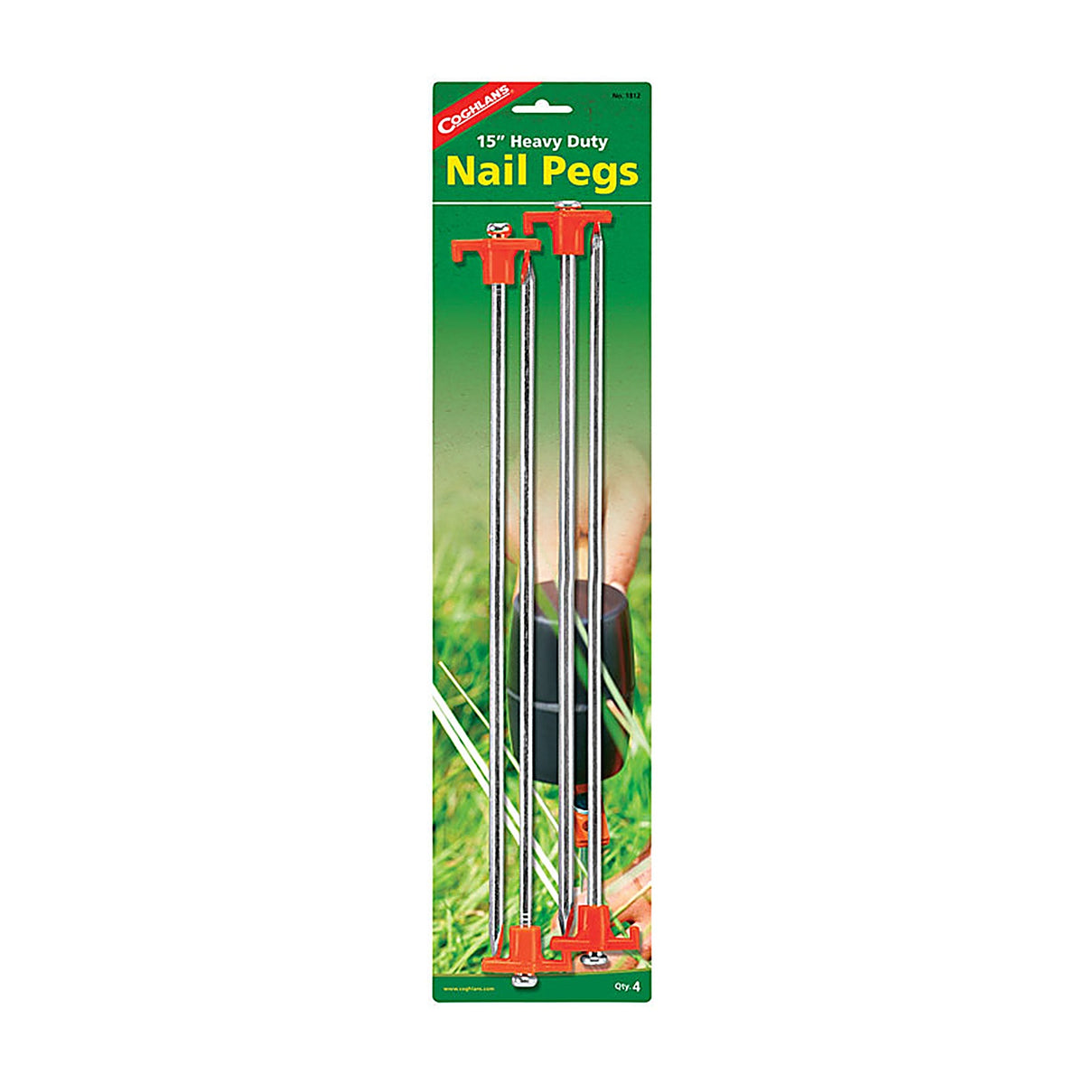 Coghlan's - 1812 - Orange Nail Pegs 15 in. H x 5.330 in. W x 15 in. L - 4/Pack