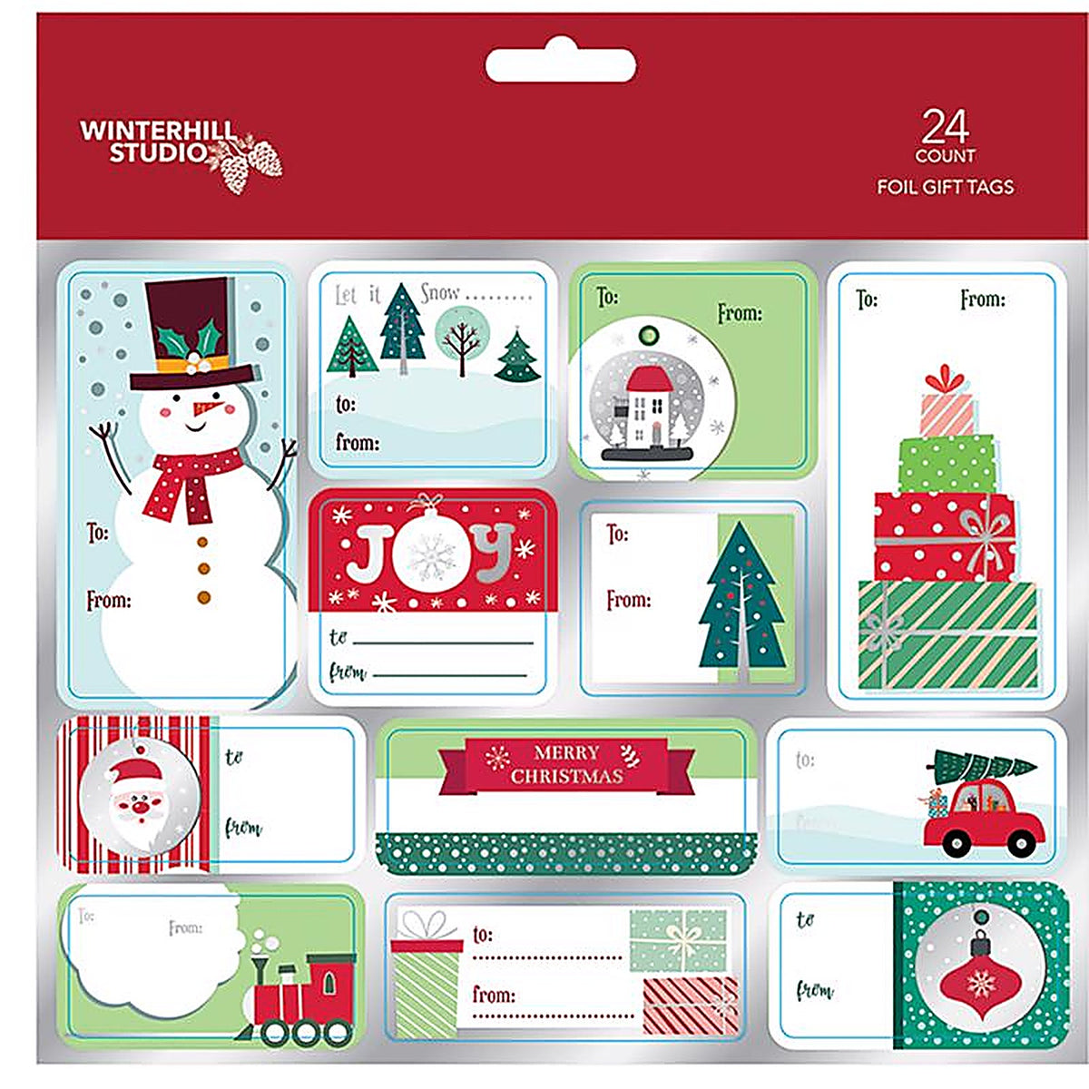 Paper Images - CTGF24ACD - Assorted Christmas Peel and Stick Gift Tags