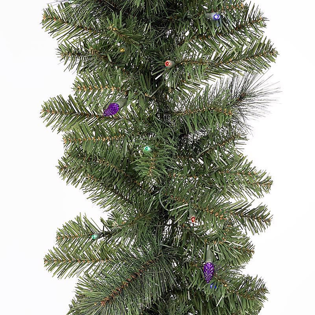 Celebrations - MPGARL-9WAC6MUA - Platinum 14 in. D X 9 ft. L LED Prelit Multicolored Mixed Pine Christmas Garland