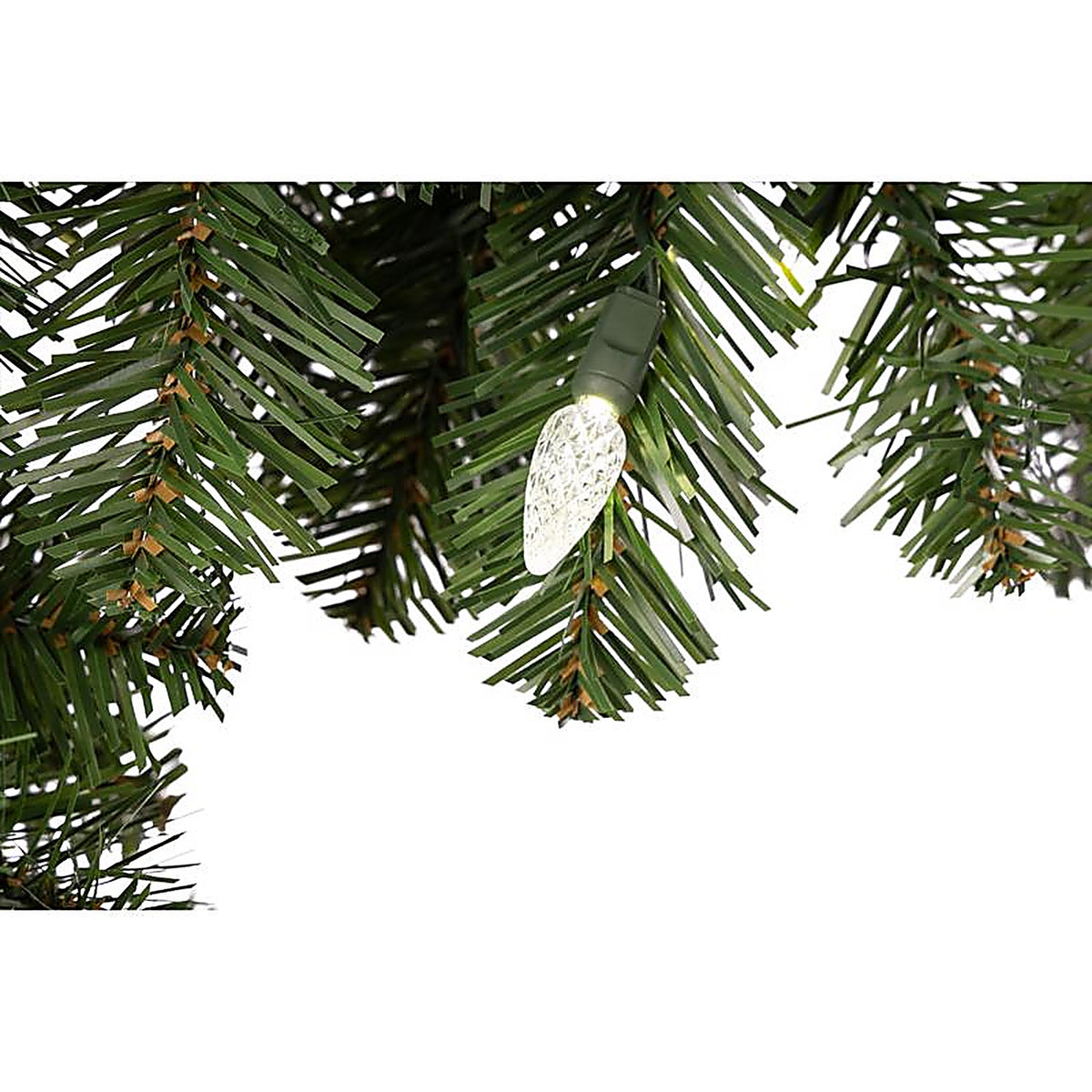 Celebrations - MPGARL-9WAC6PWA - Platinum 14 in. D X 9 ft. L LED Prelit Pure White Mixed Pine Christmas Garland