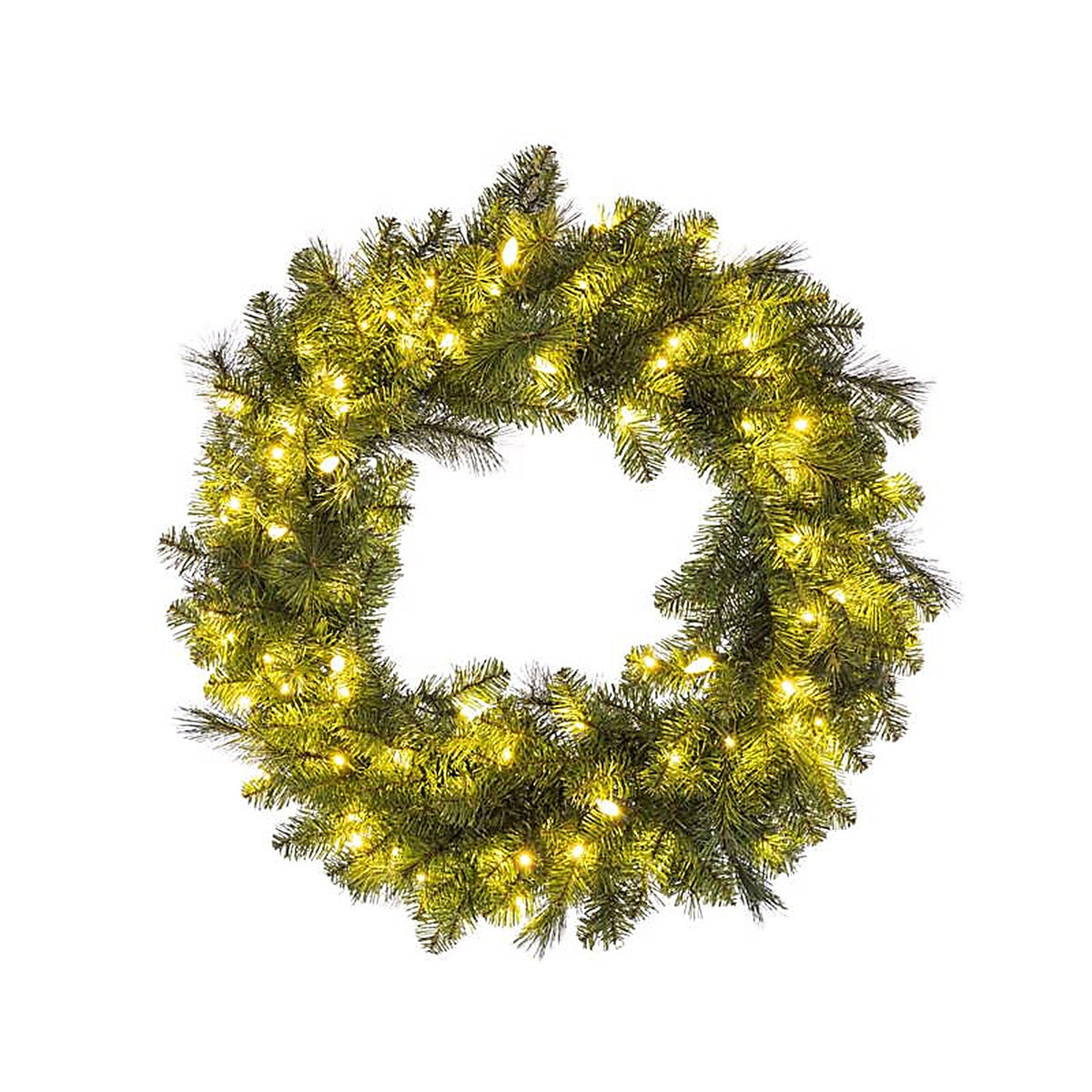 Celebrations - MPWR-36-WAC6WWA - 36 in. Dia. LED Prelit Mixed Pine Christmas Wreath