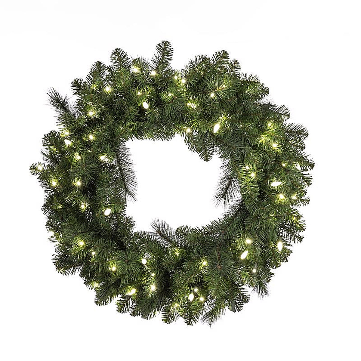 Celebrations - MPWR-36-WAC6PWA - 36 in. Dia. LED Prelit Decorated Mixed Pine Christmas Wreath