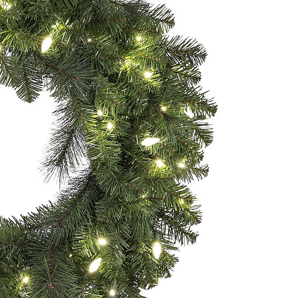 Celebrations - MPWR-36-WAC6PWA - 36 in. Dia. LED Prelit Decorated Mixed Pine Christmas Wreath