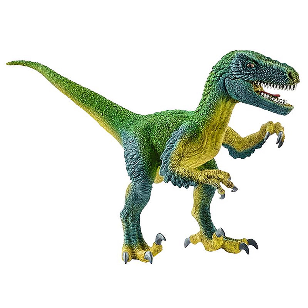 Schleich - 14585 - Dinosaurs Velociraptor Toy Plastic Blue/Green