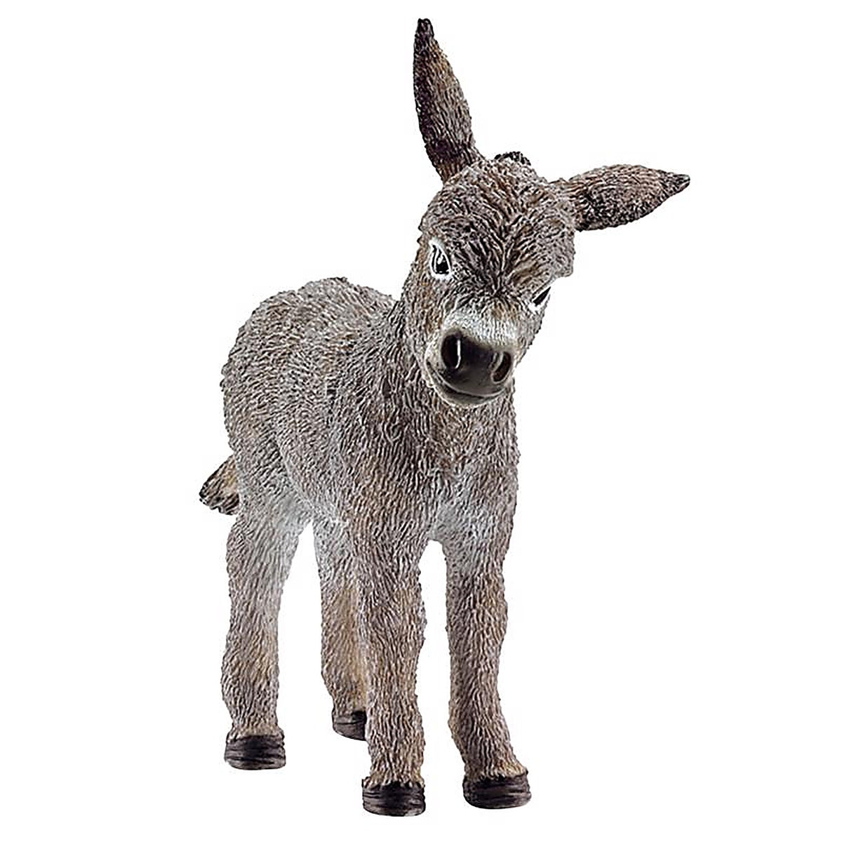 Schleich - 13746 - Farm World Donkey Foal Toy Plastic Black/White