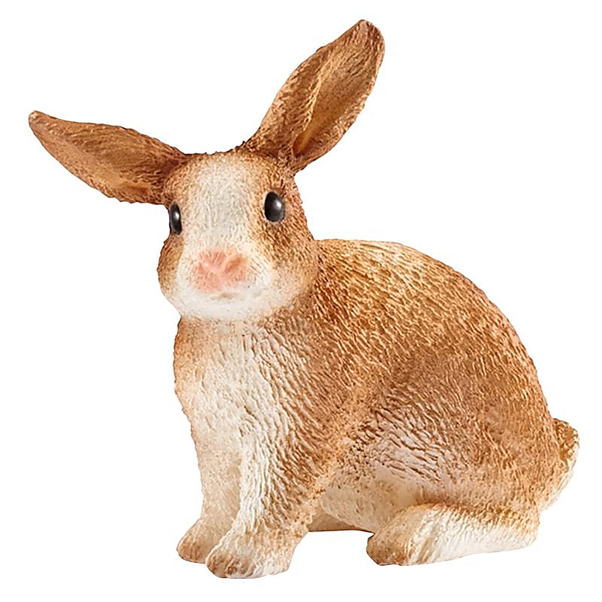 Schleich - 13827 - Farm World Rabbit Toy Plastic Brown/White