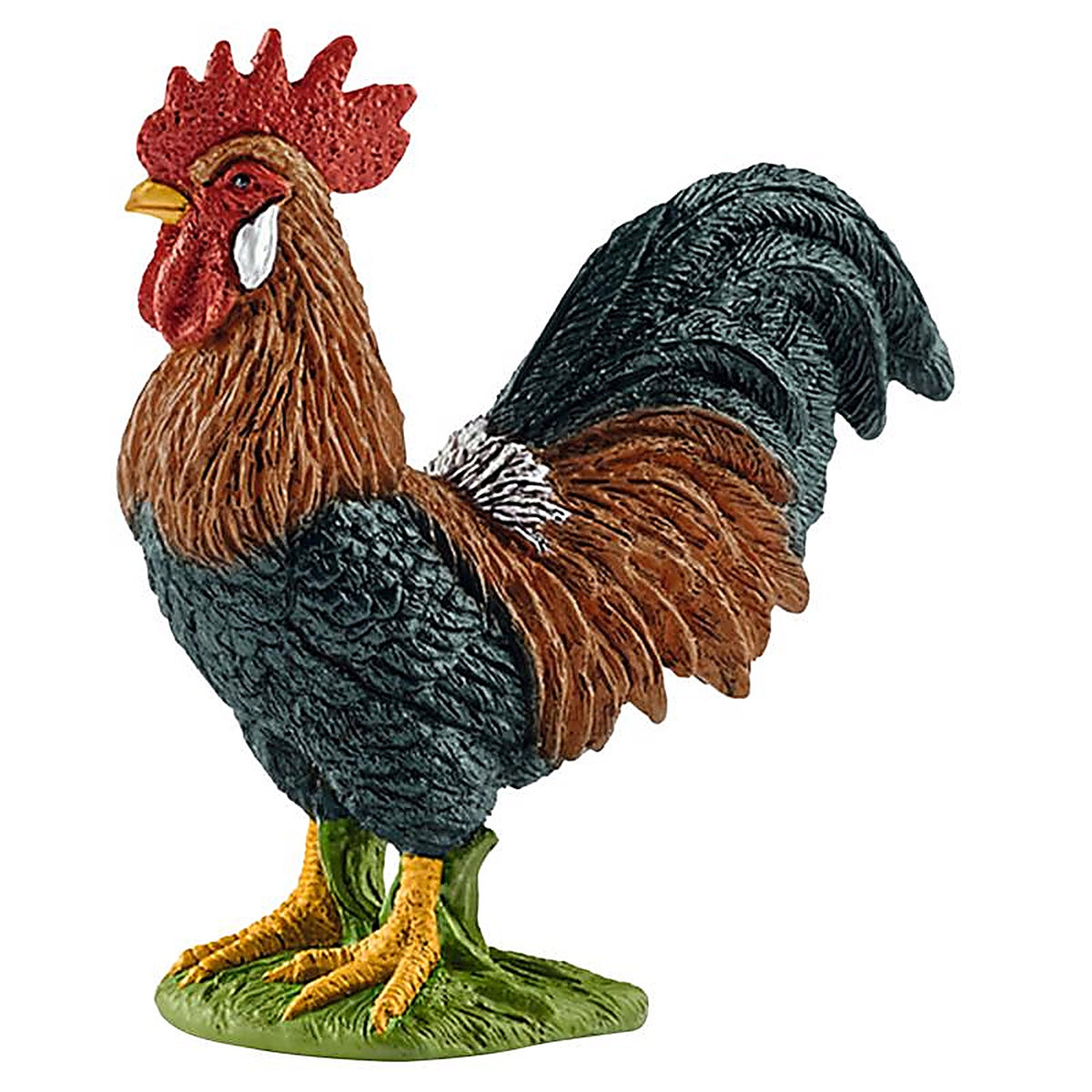 Schleich - 13825 - Farm World Rooster Toy Plastic Multicolored