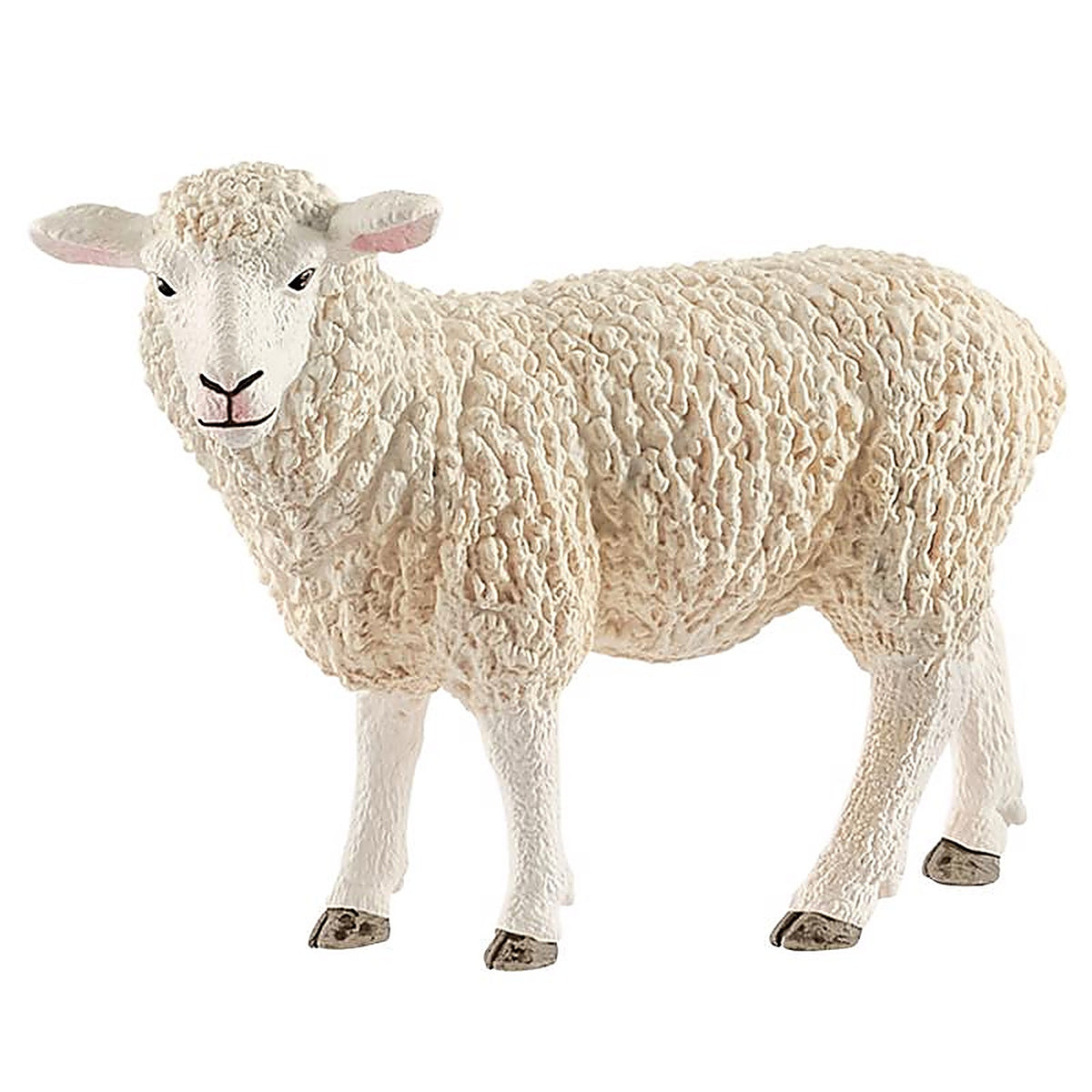 Schleich - 13882 - Farm World Sheep Toy Plastic White