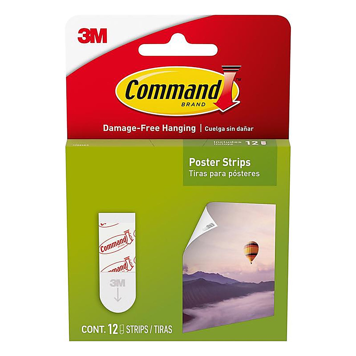 3M - 17024ES - Small Foam Poster Strips - 12/Pack