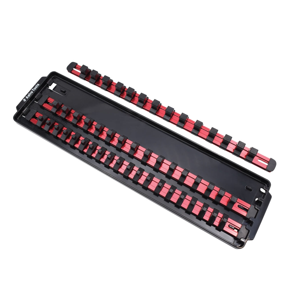 Astro Pneumatic - 9023R - 50Pc Red Alum Skt Rail