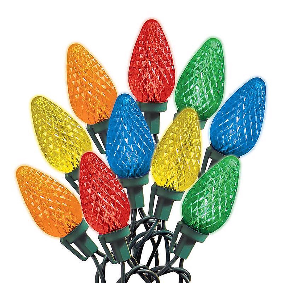 Celebrations - 47771-71 - LED C9 Multi-color 75 count String Christmas Lights 49 ft.