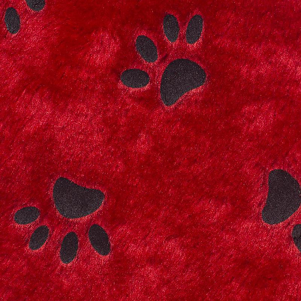 Dyno - 1161734-2AC - LLC Red/White/Black Paw Print Christmas Stocking