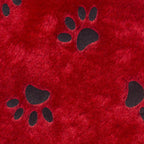 Dyno - 1161734-2AC - LLC Red/White/Black Paw Print Christmas Stocking
