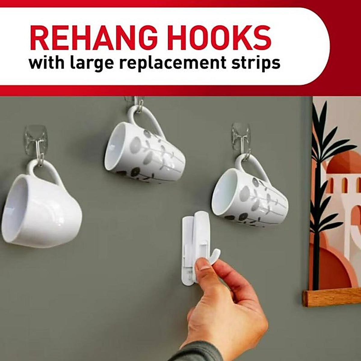 3M - 17200-ES - Assorted Foam Mounting Strips 3-3/8 in. L - 12/Pack