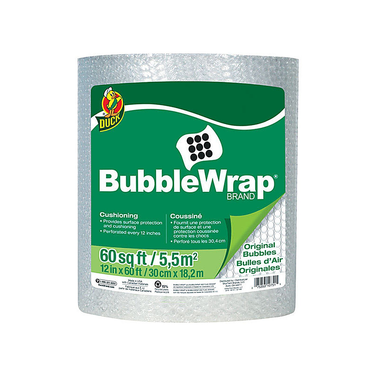 Duck - 286687 - 12 in. W x 60 ft. L Bubble Wrap