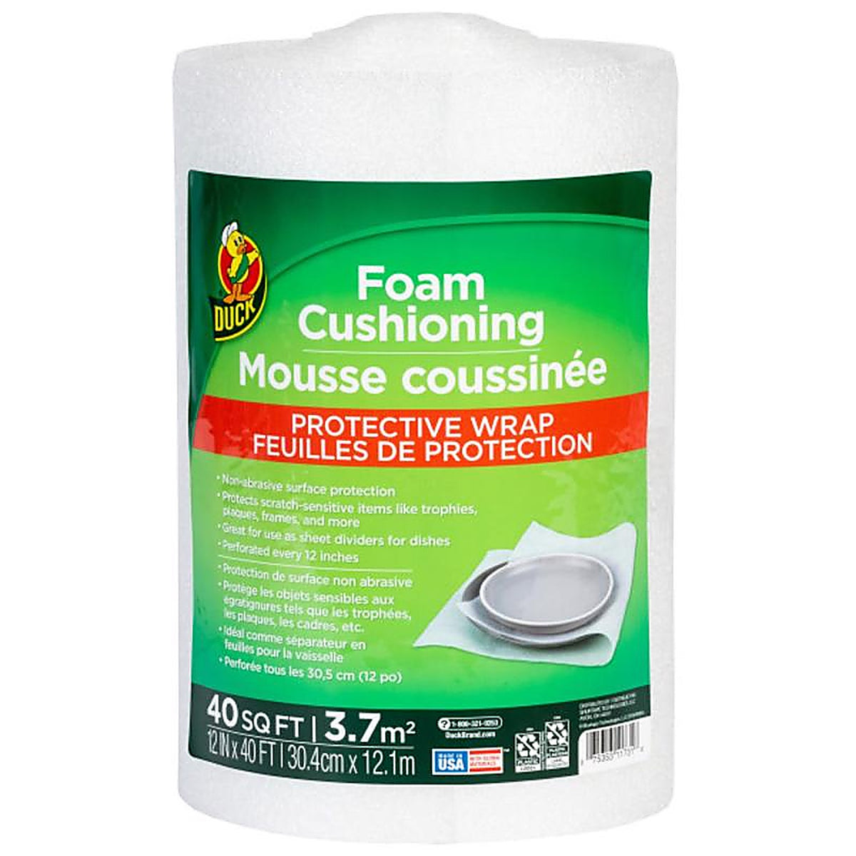 Duck - 283279 - 12 in. W x 40 ft. L Foam Cushioning Roll