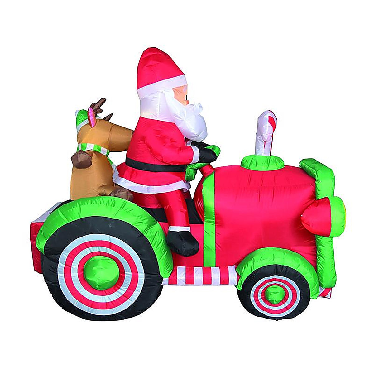 Celebrations - MY-20C681 - 6 ft. Santa With Tractor Inflatable