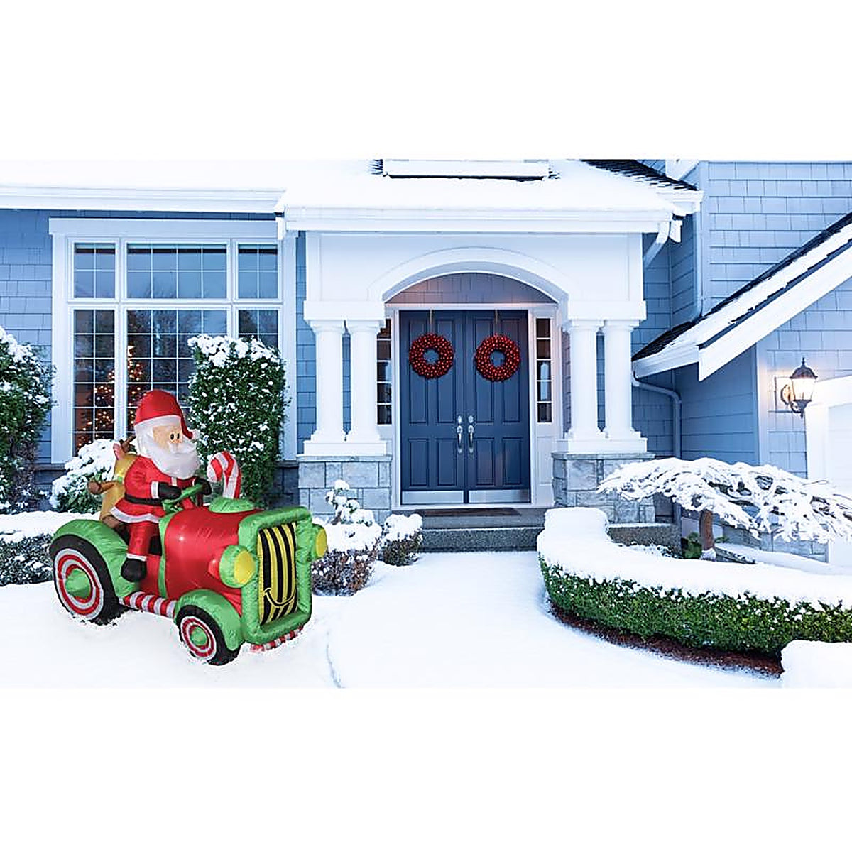 Celebrations - MY-20C681 - 6 ft. Santa With Tractor Inflatable