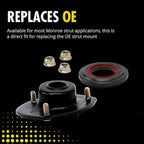 Monroe - 906982 - Strut-Mate Front; Rear Suspension Strut Mount