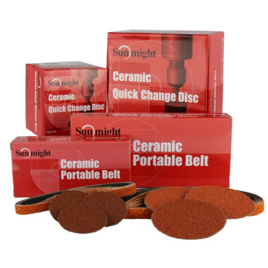 Sunmight - 90701 - Ceramic Quick Change Disc - 2IN R Type Grit 24 - 25/Pack