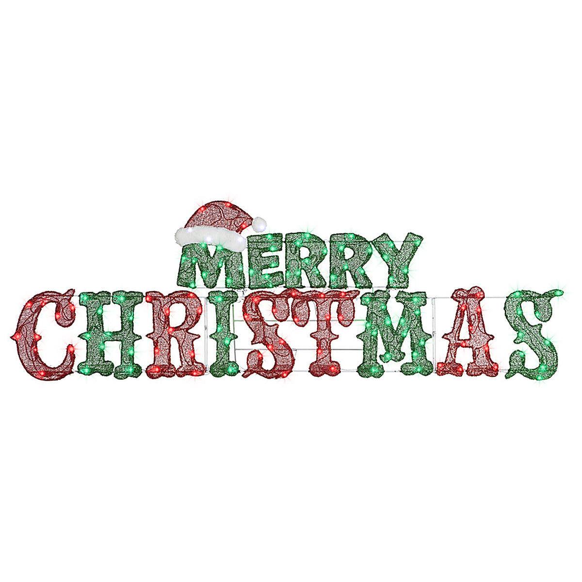 Gemmy - 119876 - Flat-tastic Merry Christmas 19 in. Yard Decor
