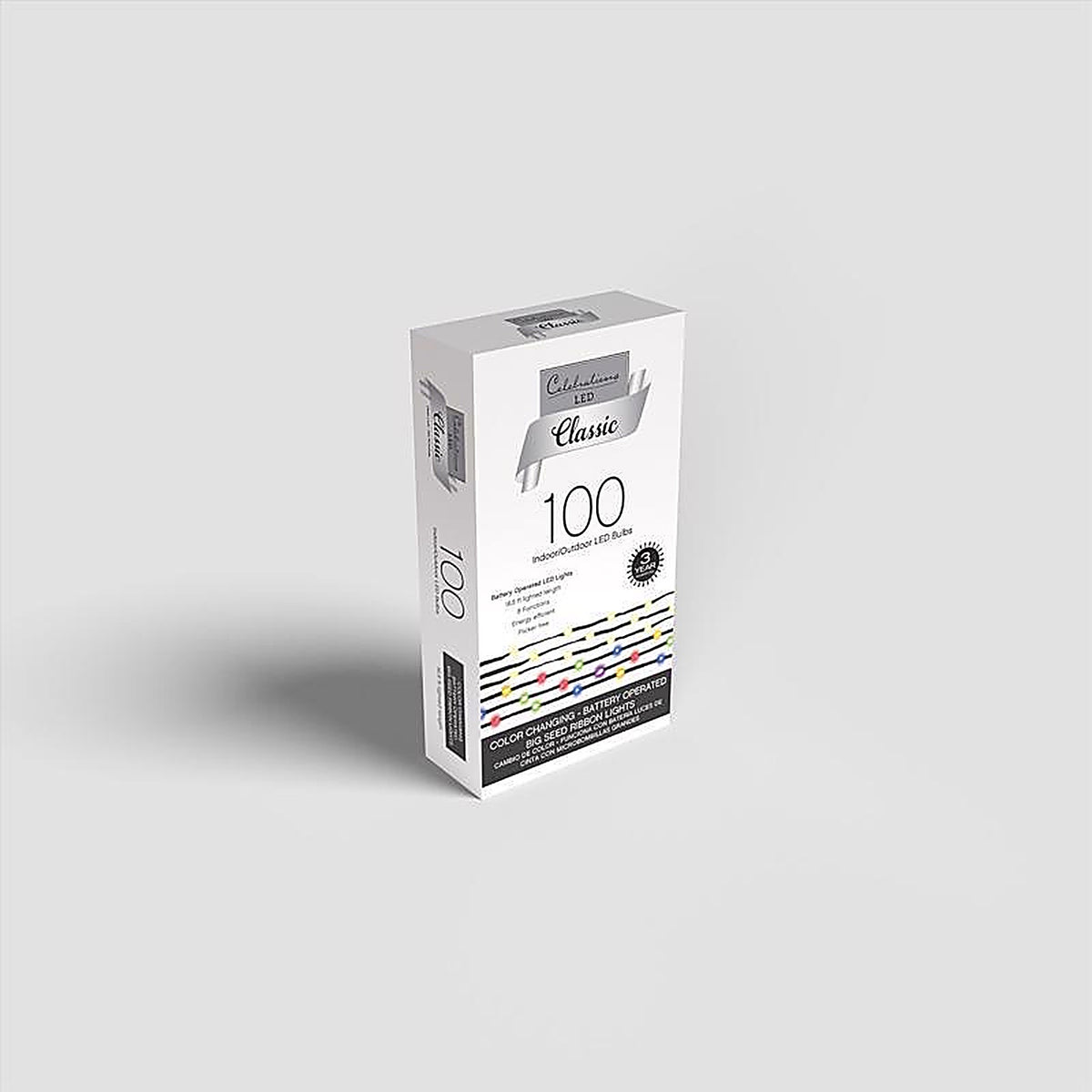 Celebrations - GLIBO100WWMU2A - LED Micro Dot/Fairy Multicolored/Warm White 100 ct String Christmas Lights 16.6 ft.