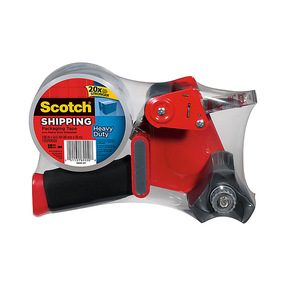 3M - 3850-ST - Scotch 1.88 in. W X 54.6 yd L Shipping Tape Clear