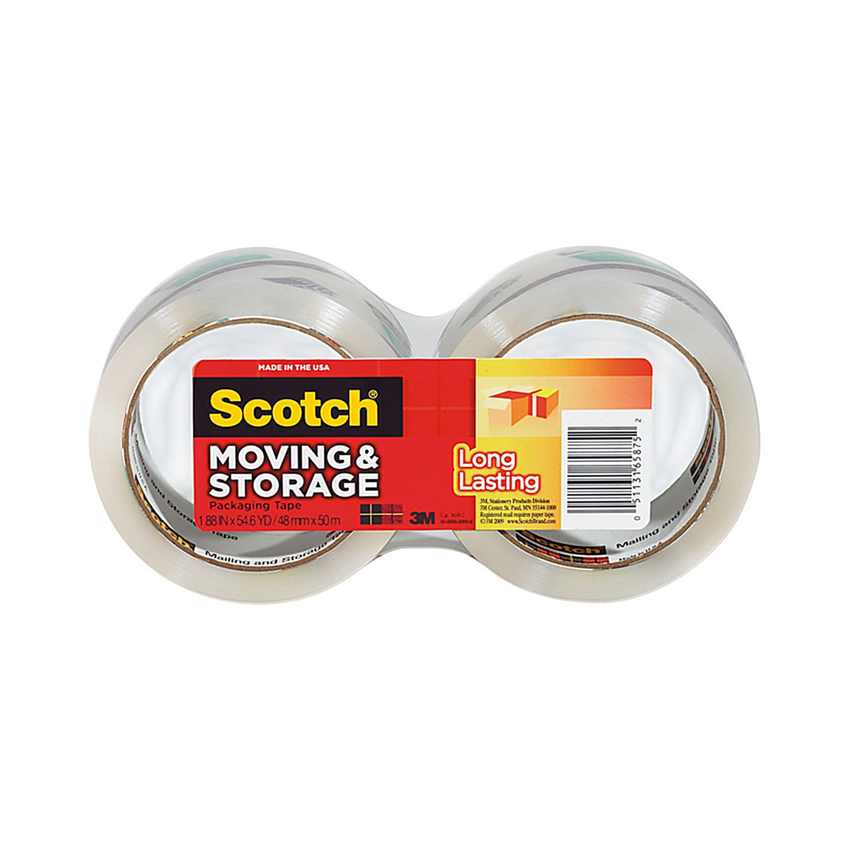 3M - 3650-2 - Scotch 1.88 in. W X 54.6 yd L Packing Tape Clear