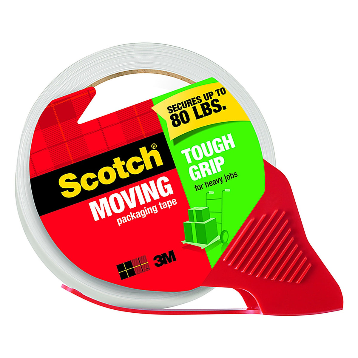 3M - 3500-RD-36GC - Scotch Tough Grip 1.88 in. W X 54.6 yd L Packing Tape Clear