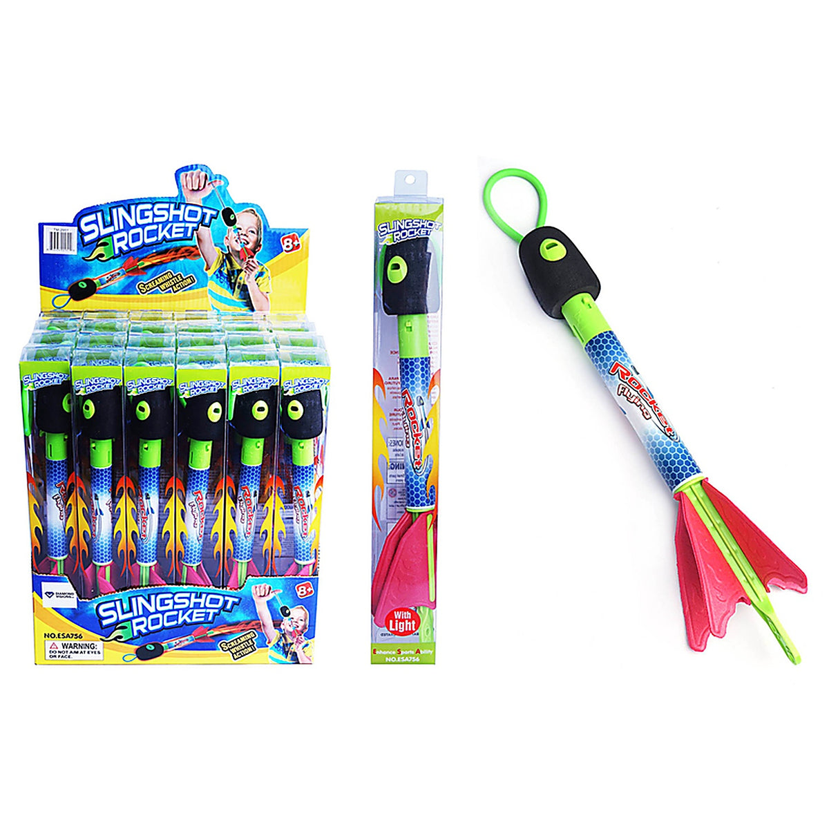 Diamond Visions - TM-2951 - Light Up Sling Shot Rocket 1 pc