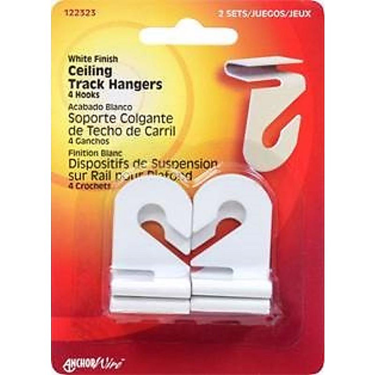 Hillman - 122323 - 1.55 in. H X 1.23 in. W X 1.1 in. D Desktop Organizer White