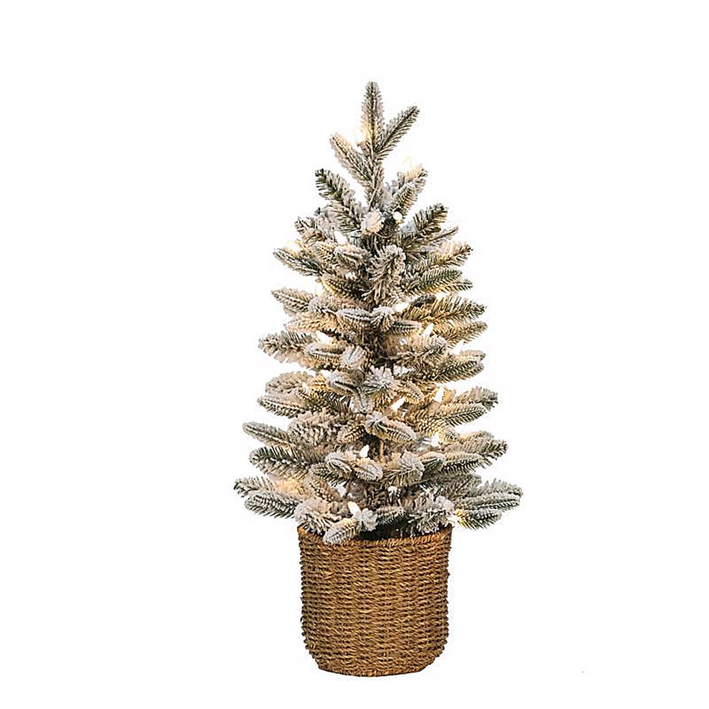 Celebrations - J20F-115-LC - 2 ft. Full LED 35 ct Flocked Christmas Tree