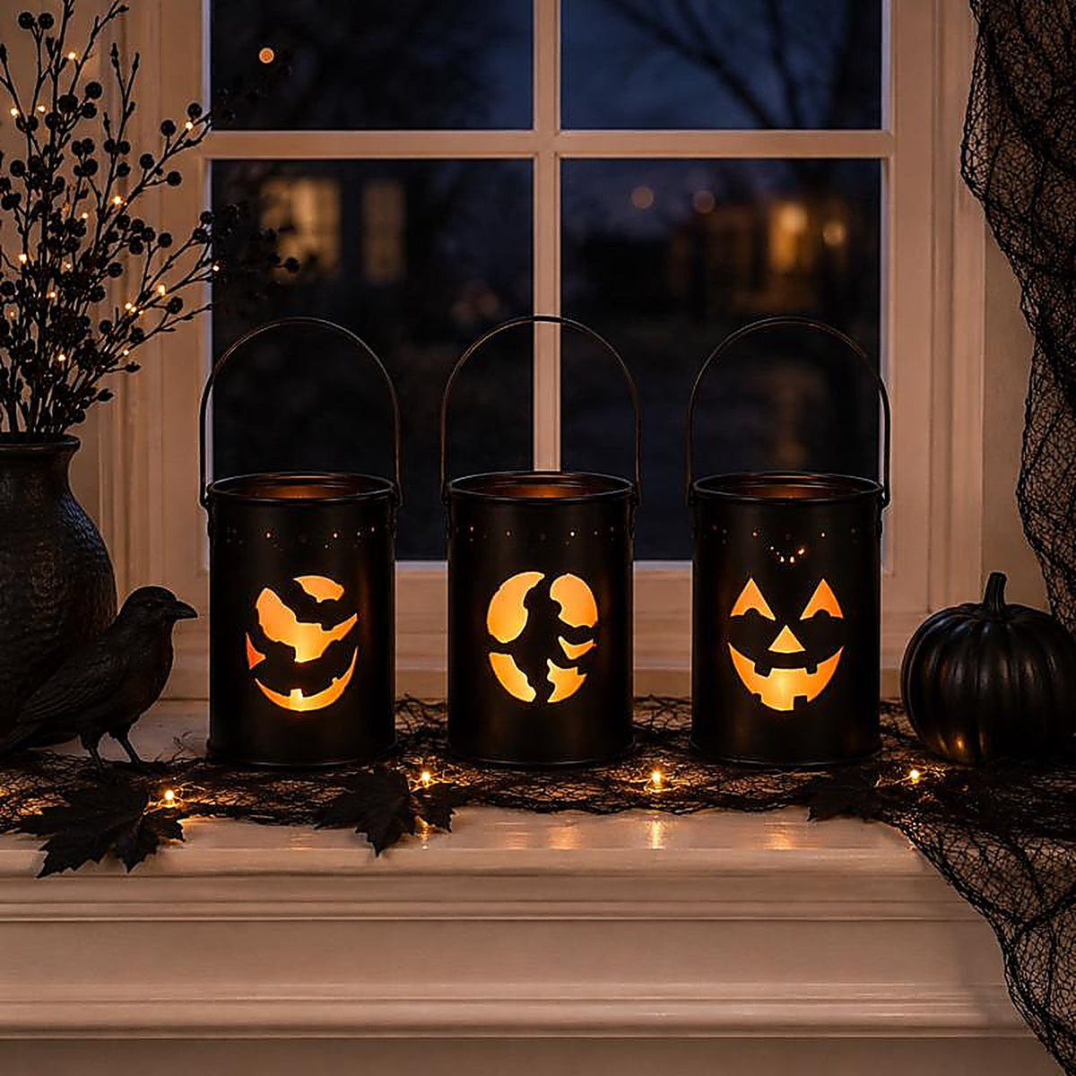 Gerson - 2353030 - 4.25 in. Lighted Decoration Halloween Decor