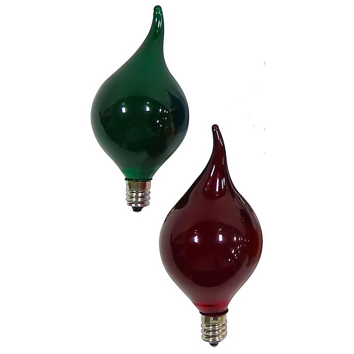 Celebrations - G452RDGRA - Incandescent G45 Green/Red 2 ct Replacement Christmas Light Bulbs