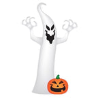 Gemmy - 229617 - Airblown 9 ft. LED Prelit Ghost and Pumpkin Inflatable