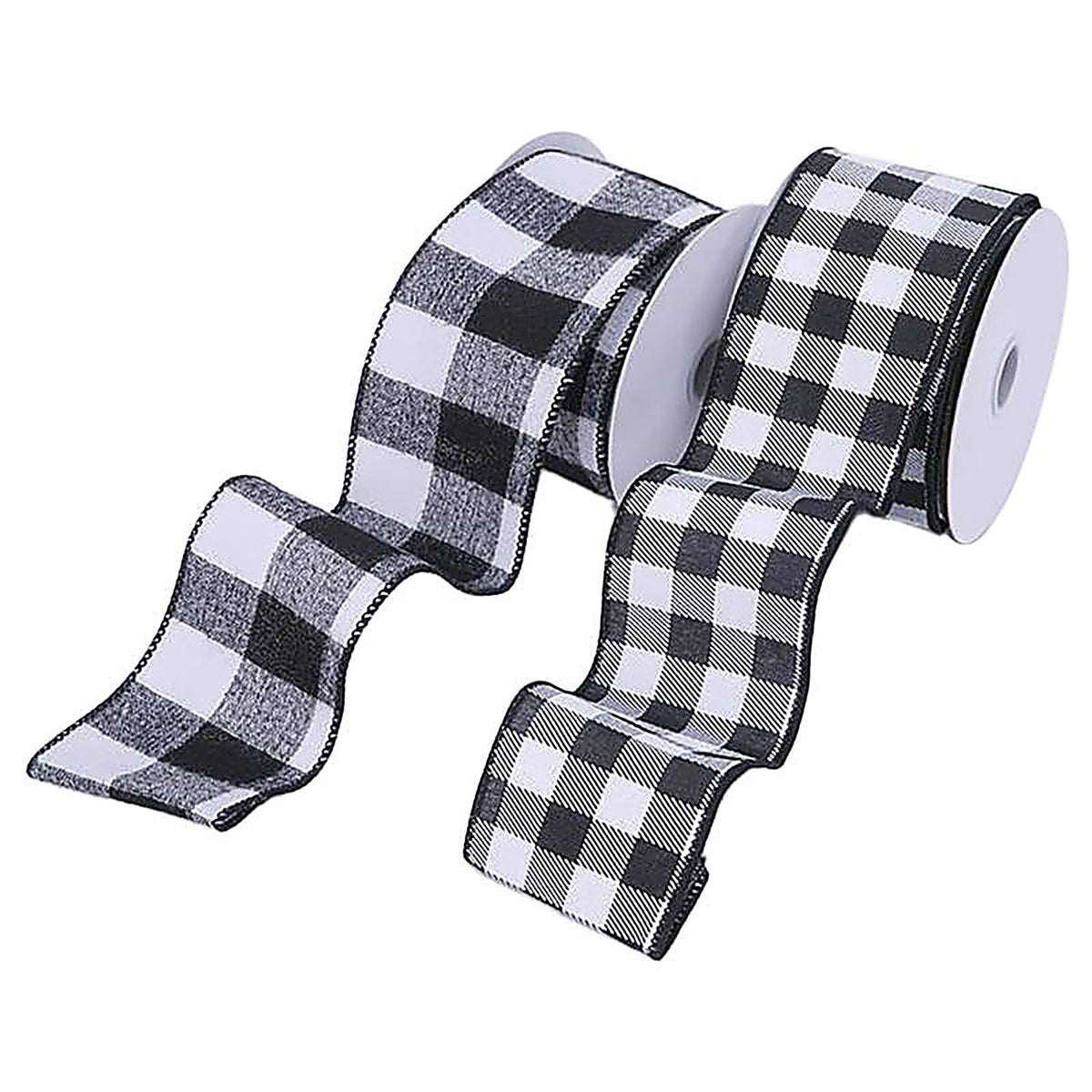 Gerson - 2499940 - Black/White Buffalo Plaid Indoor Christmas Decor .01 in.