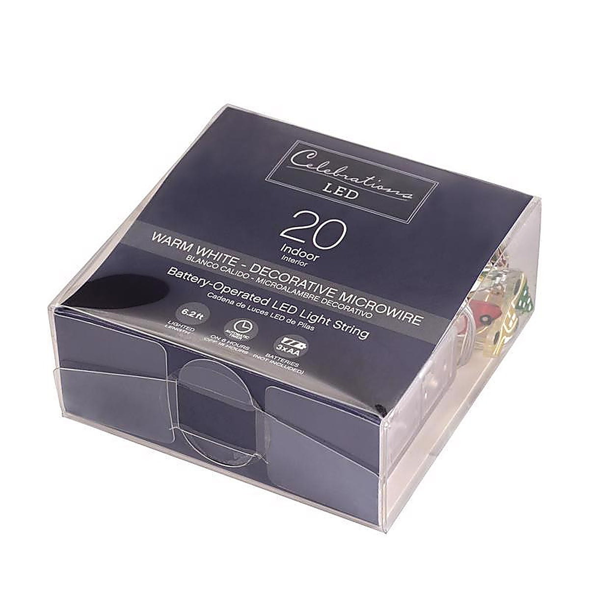 Celebrations - 9922045 - LED Micro Dot/Fairy Clear/Warm White 20 ct Novelty Christmas Lights 6.2 ft.