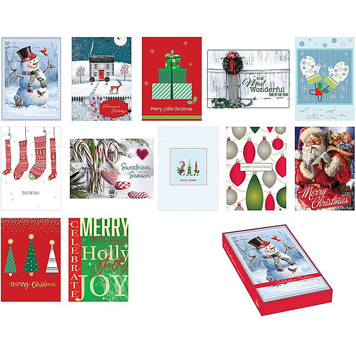 Paper Image - CBC446CD - Christmas Boxed Cards 18 pk