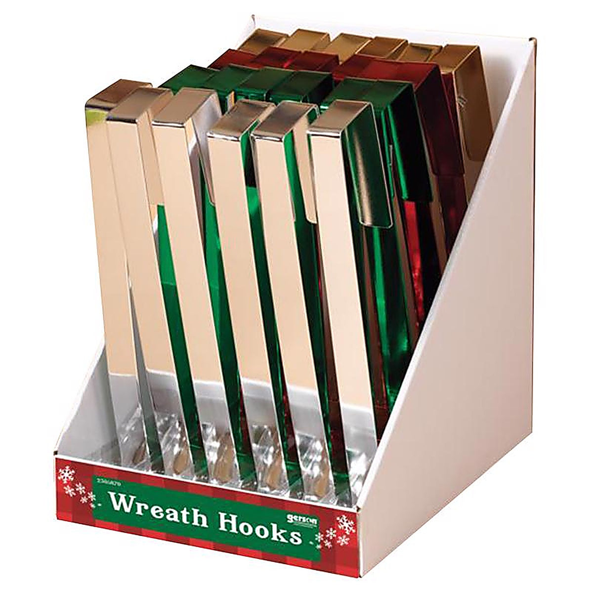 Gerson - 2310770 - Assorted Wreath Hooks Indoor Christmas Decor 12 in.