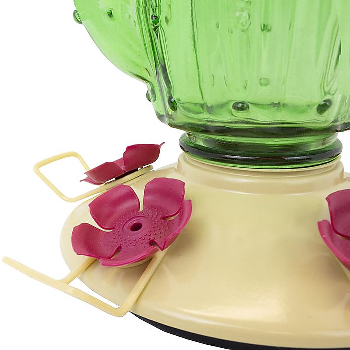 Perky-Pet - 9111-2 - Hummingbird 32 oz Glass/Metal Cactus Top-Fill Bird Feeder 5 ports