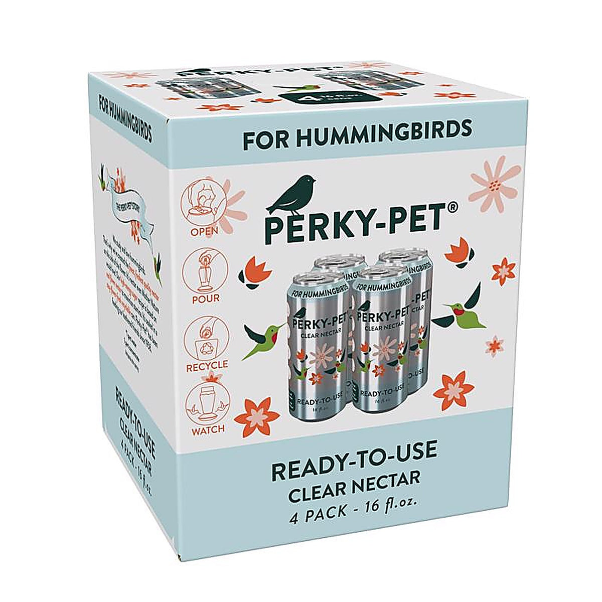 Perky-Pet - 522 - Hummingbird Sucrose Nectar 4 pk