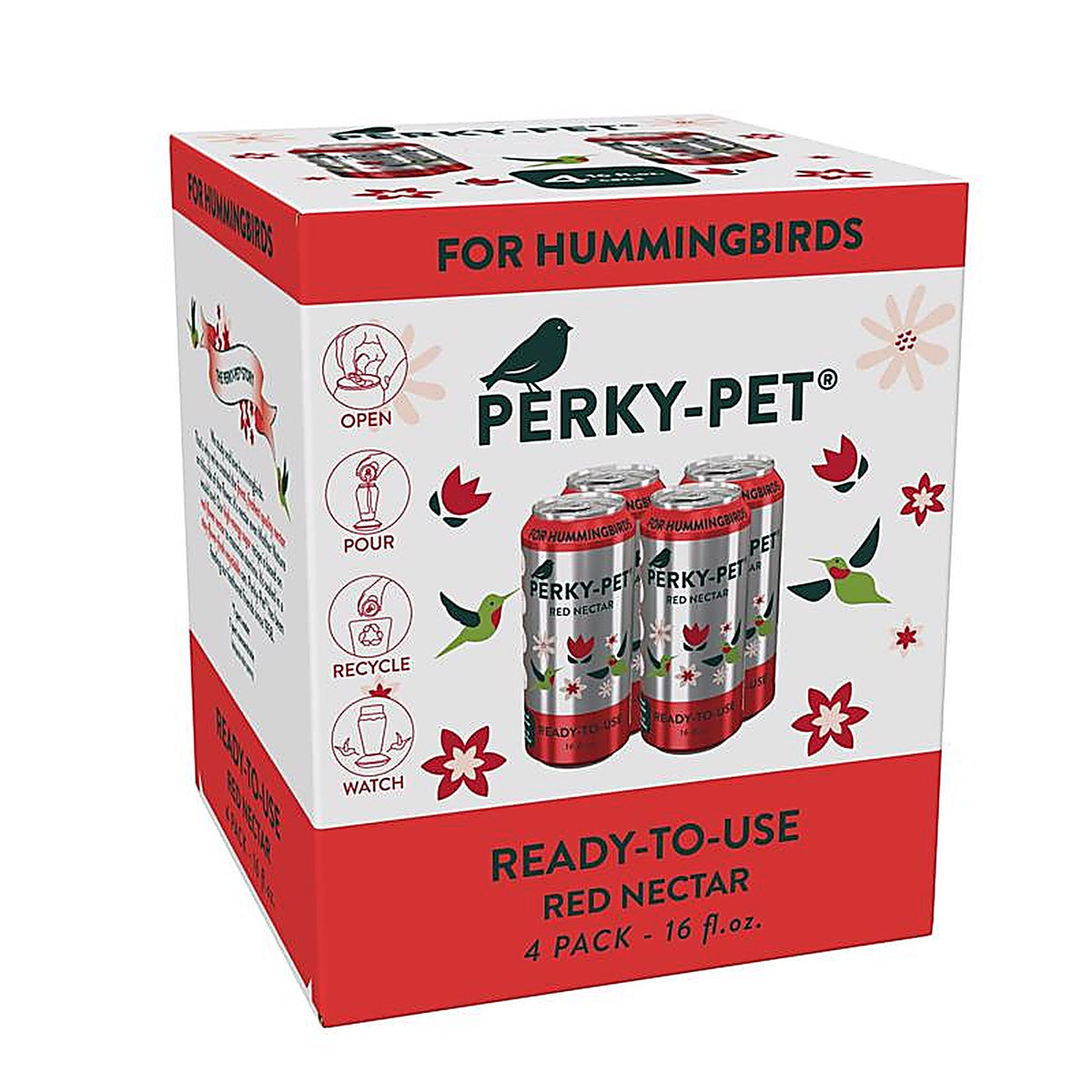 Perky-Pet - 524 - Hummingbird Sucrose Nectar 4 pk