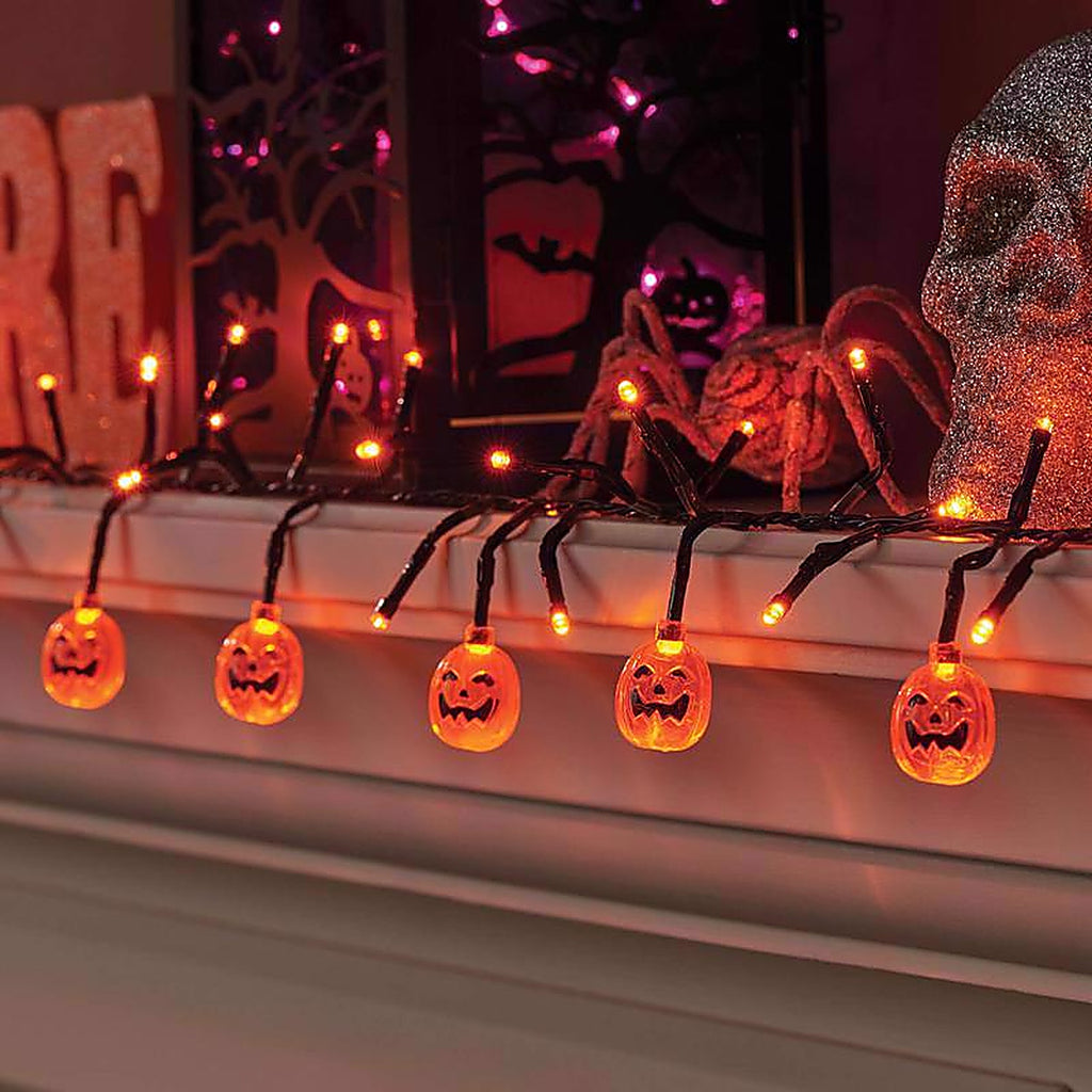 Celebrations - 34967-71 - Orange 120 ct 9 ft. LED Pumpkins Lights