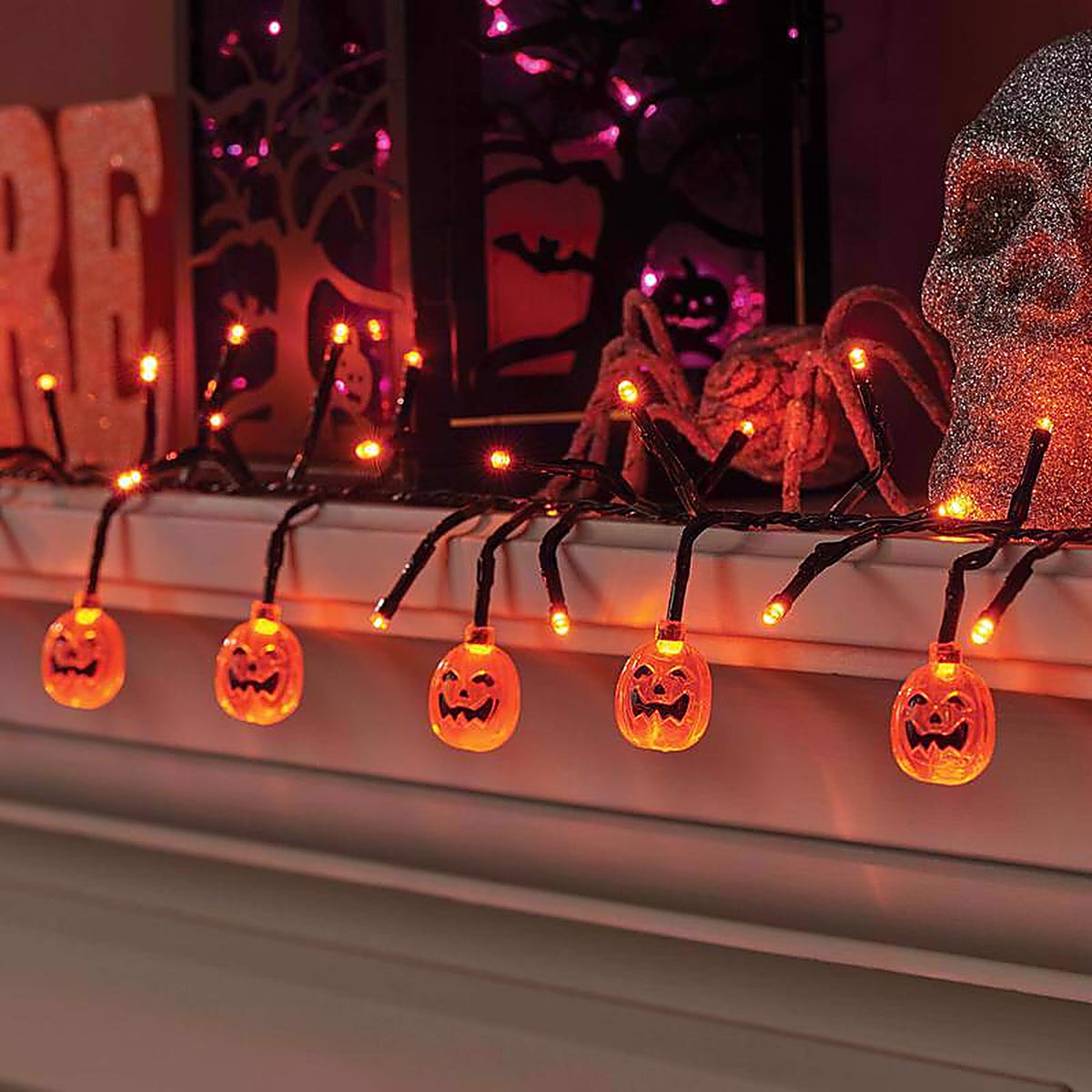 Celebrations - 34967-71 - Orange 120 ct 9 ft. LED Pumpkins Lights