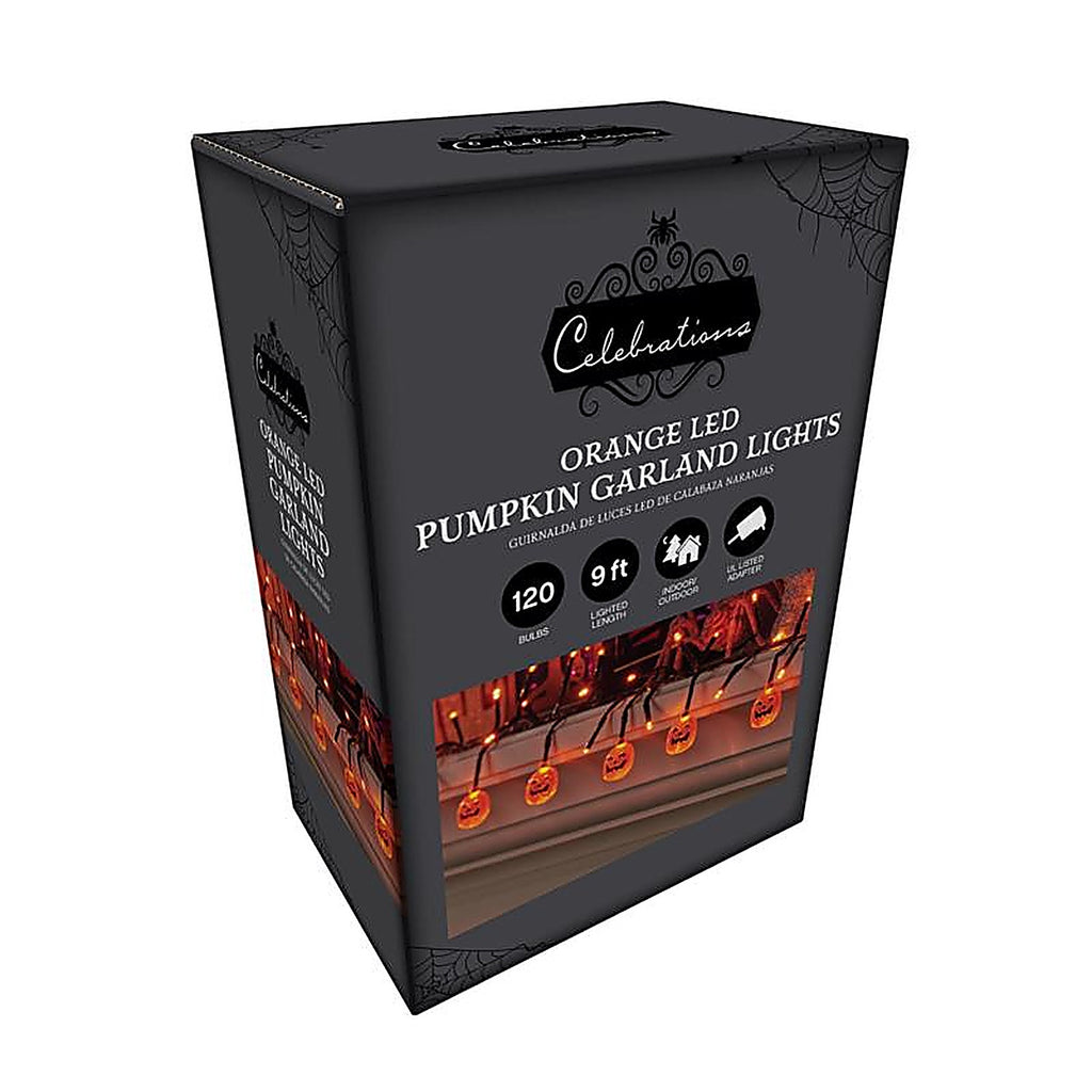 Celebrations - 34967-71 - Orange 120 ct 9 ft. LED Pumpkins Lights