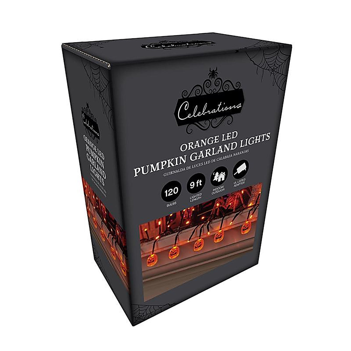 Celebrations - 34967-71 - Orange 120 ct 9 ft. LED Pumpkins Lights